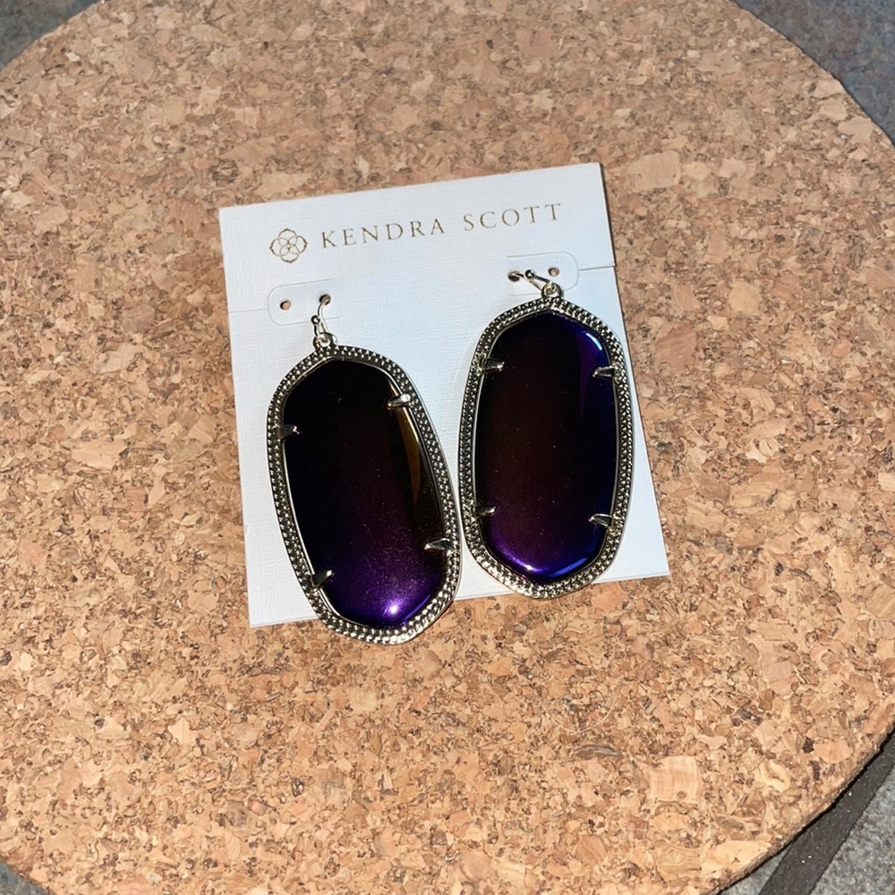 Kendra Scott Elle Earrings- Purple